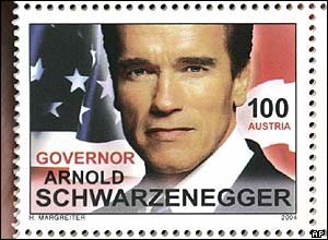 Austria's Arnold Schwarzenegger postage stamp