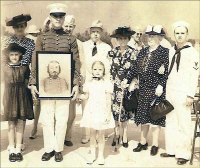 The Pickett family at the 1942 dedication